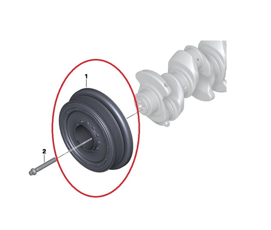 BMW 1-2 SERİSİ KRANK KASNAĞI F20.F45.F48.F55 YAN SANAYİ