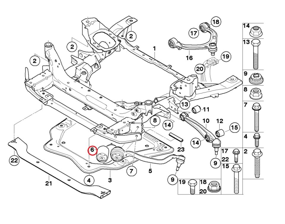 BMW X5-X6 SERİSİ ÜST SALINCAK BURCU E70.E71 LEMFÖRDER