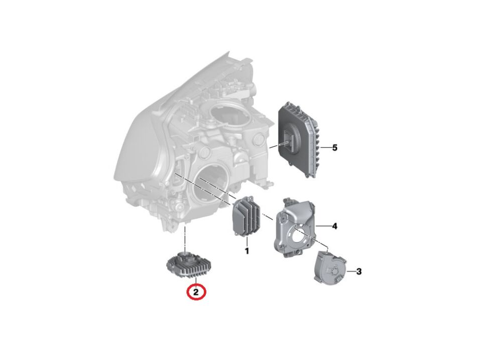 BMW 5 SERİSİ LED MODÜLÜ - R - G30 YAN SANAYİ